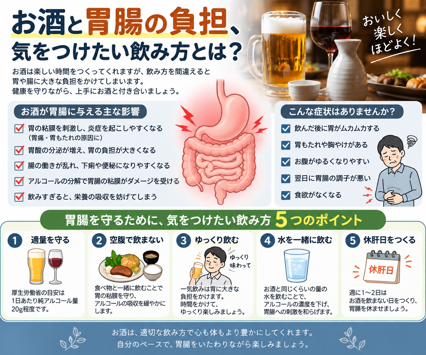 胃に負担をかけない食べ方、知っていますか？